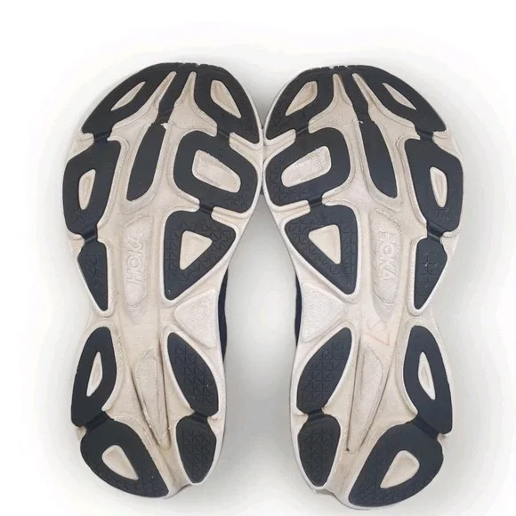 Hoka‎ One One Bondi 8 Mens Size 13 D Black White Athletic Running Shoes Sneakers